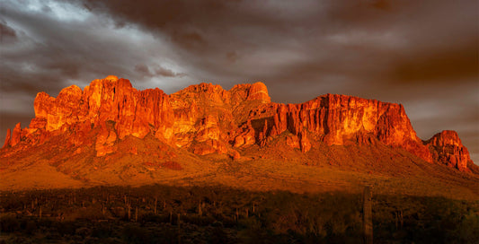 Monsoon Gray Sky Over the Superstitions