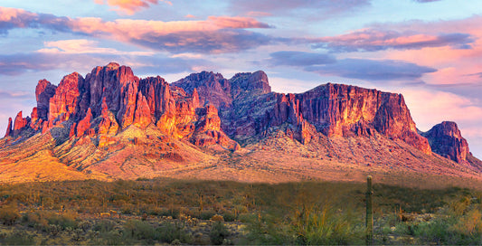 Pink Sky Over the  Superstitions