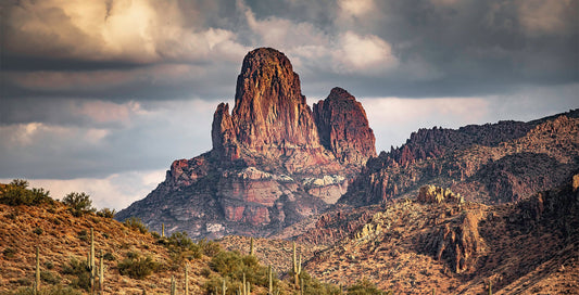 Weaver's Needle Gray Sky